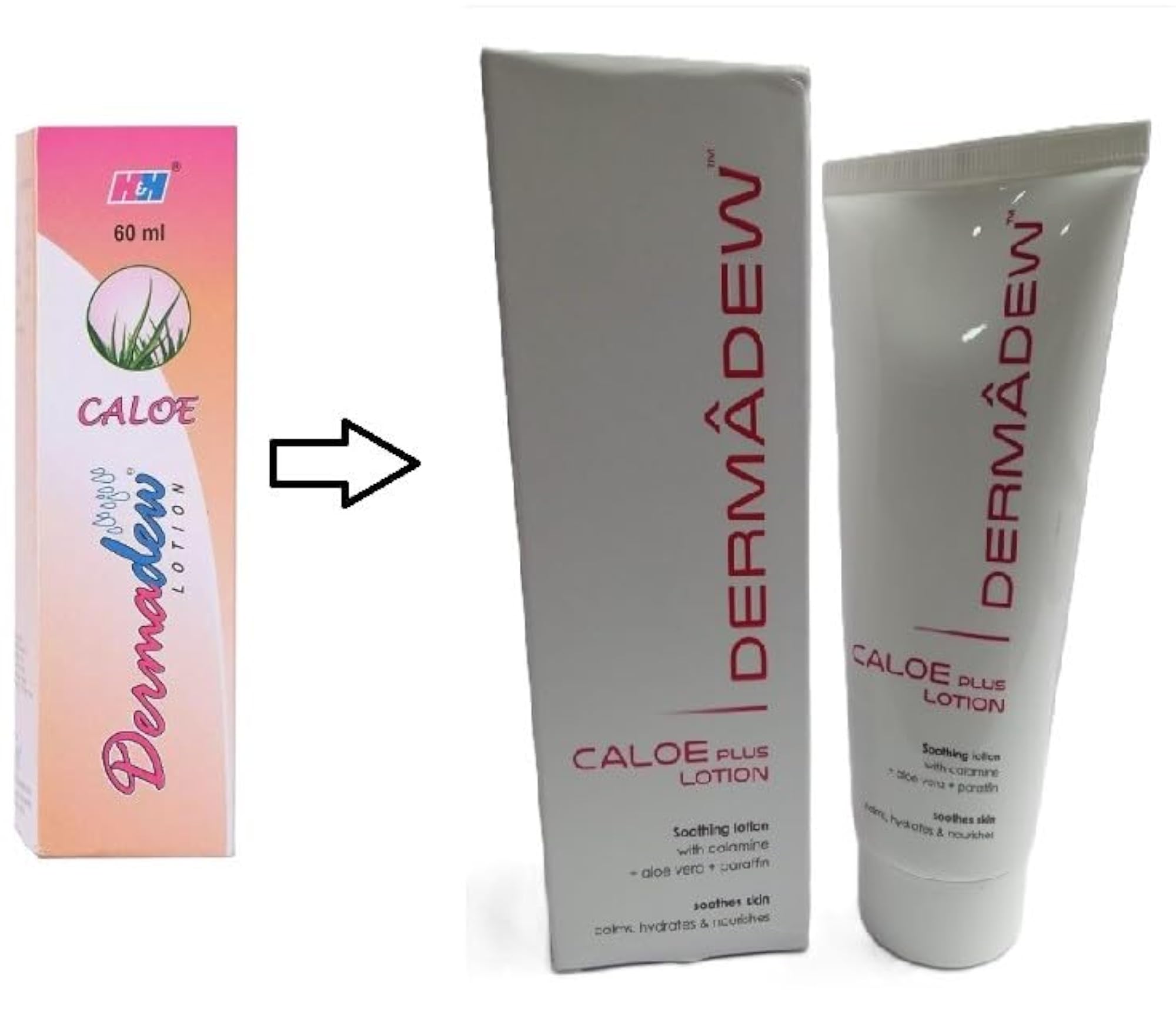 Derma Dew Caloe Plus Lotion, Pack Of 2, 60ml
